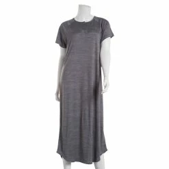 Pajamas Women White Orchid Short Sleeve Solid Dream Knit Nightgown