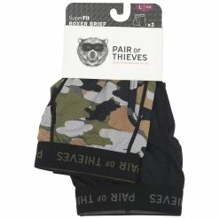 Underwear & Socks Mens Pair Of Thieves 2pk. Fashion Boxer Briefs - Seaweed/Black