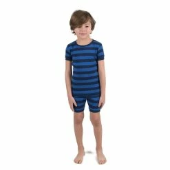 Pajamas Toddler Unisex Leveret Stripes Short Pajama Set