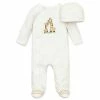 Pajamas Baby Boy (NB-9M) Little Me Giraffe With Hat Footie Sleeper