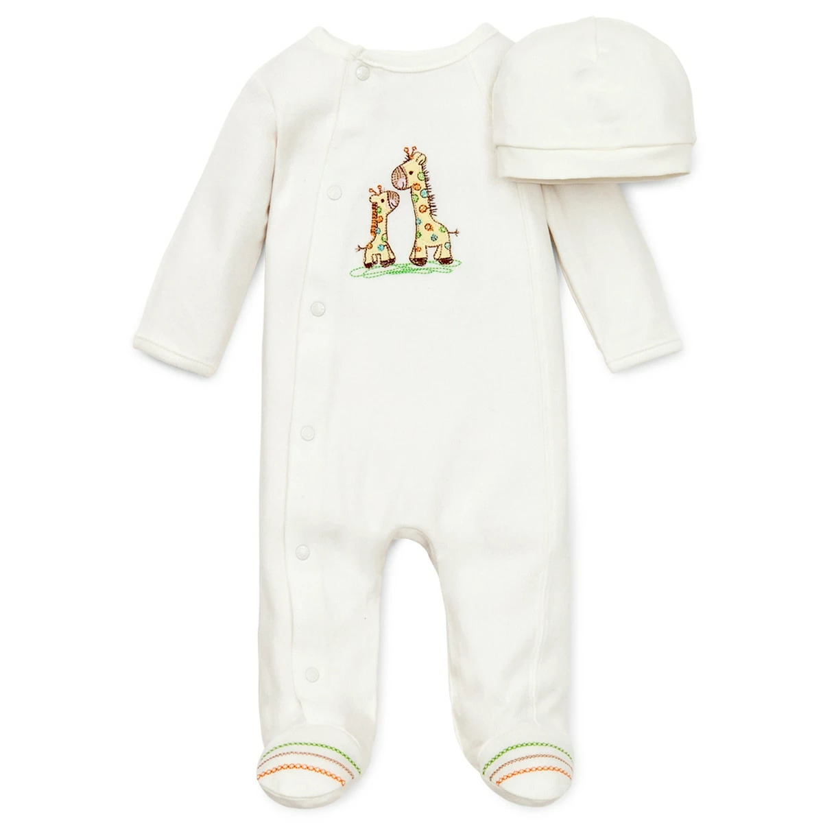 Pajamas Baby Boy (NB-9M) Little Me Giraffe With Hat Footie Sleeper 3 Pajamas Baby Boy (NB-9M) Little Me Giraffe With Hat Footie Sleeper