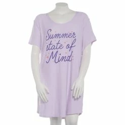 Pajamas Womens Jaclyn Short Sleeve Summer State Of Mind Nightshirt