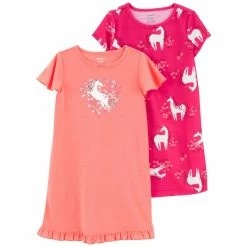 Pajamas Girls Carter’s® 2pk. Unicorn Nightgowns
