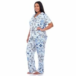 Pajamas Plus Size White Mark 2pc. Tropical Pajama Set -Nautica Sales Store ad075079 0b5f 4478 8dbd a37f4c3c95b4