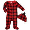 Pajamas Baby Boy (NB-9M) Emporio Baby Buffalo Plaid Sleeper Set - Red -Nautica Sales Store ad5cb519 2428 4e60 8adf 08bc1af57b5c