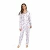 Pajamas Womens Leveret Menorah Cotton Pajama Set