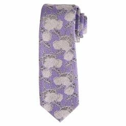 Dress Accessories Mens Perry Ellis Capra Floral Tie - Purple