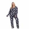 Pajamas Plus Size White Mark 2pc. Long Sleeve Dotted Floral Pajama Set -Nautica Sales Store b63ae067 c2c8 488c 9904 80bc49151b02