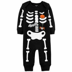 Pajamas Baby Unisex (NB-9M) Carter’s® Skeleton Snap Jumpsuit