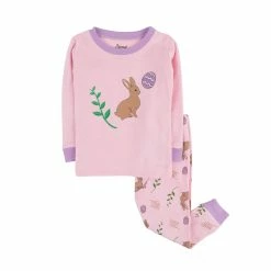 Pajamas Toddler Girl Leveret Bunny Egg Pajama Set