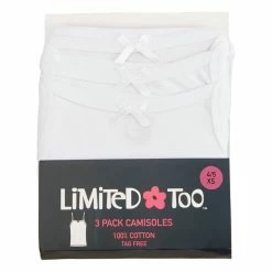 Underwear Girls (7-16) Limited Too 3pk. Cotton Camisoles