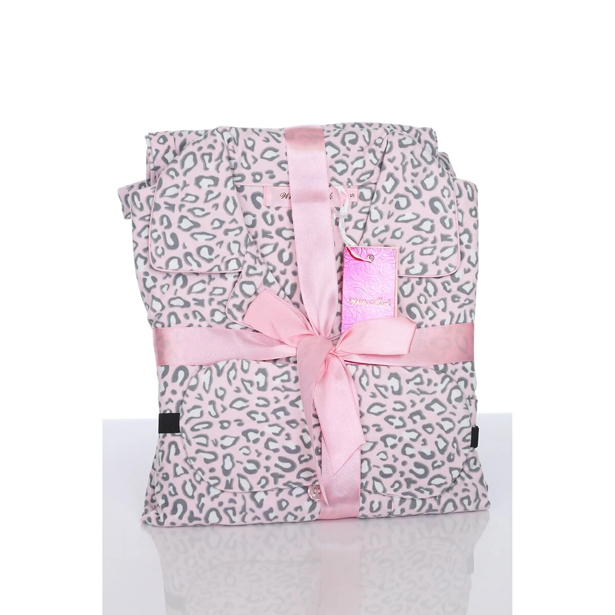 Pajamas Plus Size White Mark 3pc. Pink Cheetah Pajama Set 6 Pajamas Plus Size White Mark 3pc. Pink Cheetah Pajama Set - Image 4