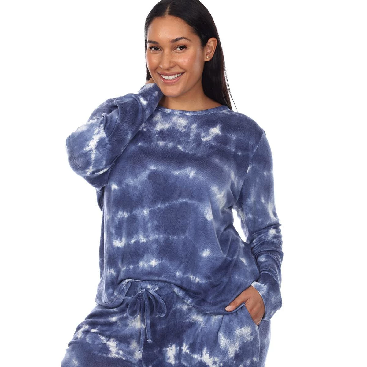 Pajamas Plus Size White Mark 2pc. Tie Dye Pajama Set 7 Pajamas Plus Size White Mark 2pc. Tie Dye Pajama Set - Image 5