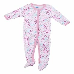 Pajamas Baby Girl (NB-9M) Bon Bébé Cat Floral Sleeper