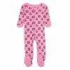 Toddler Girl Leveret Flowerpot Print Footie Pajamas