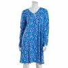 Pajamas Plus Size Karen Neuburger Long Sleeve Henley Flower Nightshirt -Nautica Sales Store bc16773a 671c 4ac5 a219 2833d9db57a8