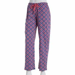 Pajamas Womens Nautica Geometric Printed Cotton Jersey Pants