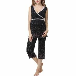Pajamas Womens Pokkori By Kimi & Kai Maternity Nursing Pajama Set