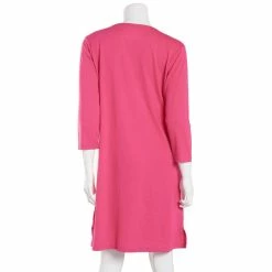 Pajamas Plus Size Goodnight Kiss 3/4 Sleeve On Cloud Wine Nightshirt -Nautica Sales Store c448b116 d153 45f8 b6a2 0c9752008137