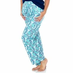 Pajamas Womens IZOD® Water Drawn Leaves Brushed Lounge Pants