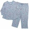 Pajamas Plus Size Ellen Tracy 3/4 Sleeve Henley Pajama - Lavender Ditsy -Nautica Sales Store c818bcf4 322b 4092 9f1e 1009b22d02d9