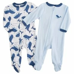 Pajamas Baby Boy (3-9M) Laura Ashley® 2pk. Whale Sleepers