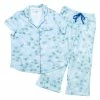 Womens Karen Neuburger Short Sleeve Capris Pajamas-Dew Ditsy