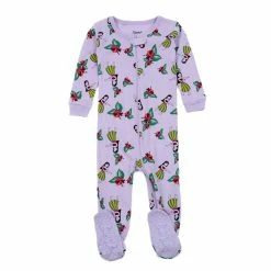 Baby Girl (NB-24M) Leveret Hula Print Footie Pajamas