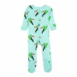 Baby Unisex (NB-24M) Leveret Toucan Print Footie Pajamas
