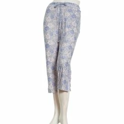 Pajamas Womens Jessica Simpson Rose Snake Print Capri Pajama Pants