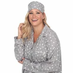 Pajamas Plus Size White Mark Dotted Long Sleeve 3pc. Pajama Set 11 Pajamas Plus Size White Mark Dotted Long Sleeve 3pc. Pajama Set -Nautica Sales Store d2c48c82 a9ad 423c 8ada d01a93041469
