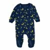 Baby Unisex (3-24M) Leveret Moon Footie Fleece Pajamas