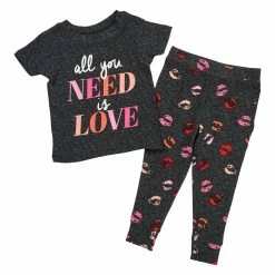 Pajamas Baby (12-24M) Jaclyn All You Need Is Love Jogger Pajama Set