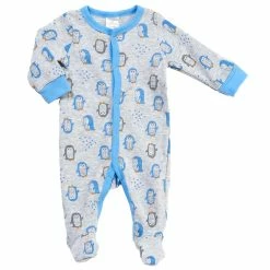 Pajamas Baby Boy (3-9M) Little Beginnings Penguin Thermal Sleep & Play