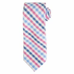 Dress Accessories Mens Nautica Crew Checkered Tie - Pink