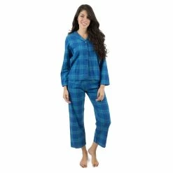 Pajamas Womens Leveret Two Piece Cotton Pajama Set