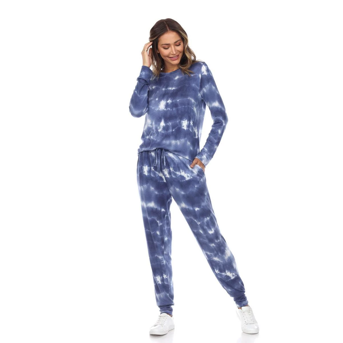 Pajamas Womens White Mark 2pc. Tie Dye Pajama Set 6 Pajamas Womens White Mark 2pc. Tie Dye Pajama Set - Image 4