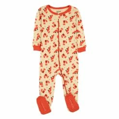 Baby Unisex (NB-24M) Leveret Fox Print Footie Pajamas