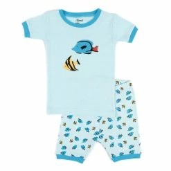 Pajamas Kids Leveret 2pc. Fish Shorts Pajama Set