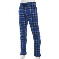 Pajamas Mens Architect® Plaid Rolled Fleece Pajama Pants - Blue/Black