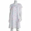 Pajamas Womens Aria Short Sleeve White Ditsy Knit Nightshirt -Nautica Sales Store e79df2aa 57b2 4c3f a926 93eeea9b3880 1