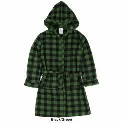 Pajamas Kids Leveret Plaid Hooded Fleece Robe -Nautica Sales Store e7f647c1 971d 401a 9437 ed7ab5840498
