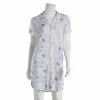Pajamas Womens Jessica Simpson Short Sleeve Floral Print Nightshirt