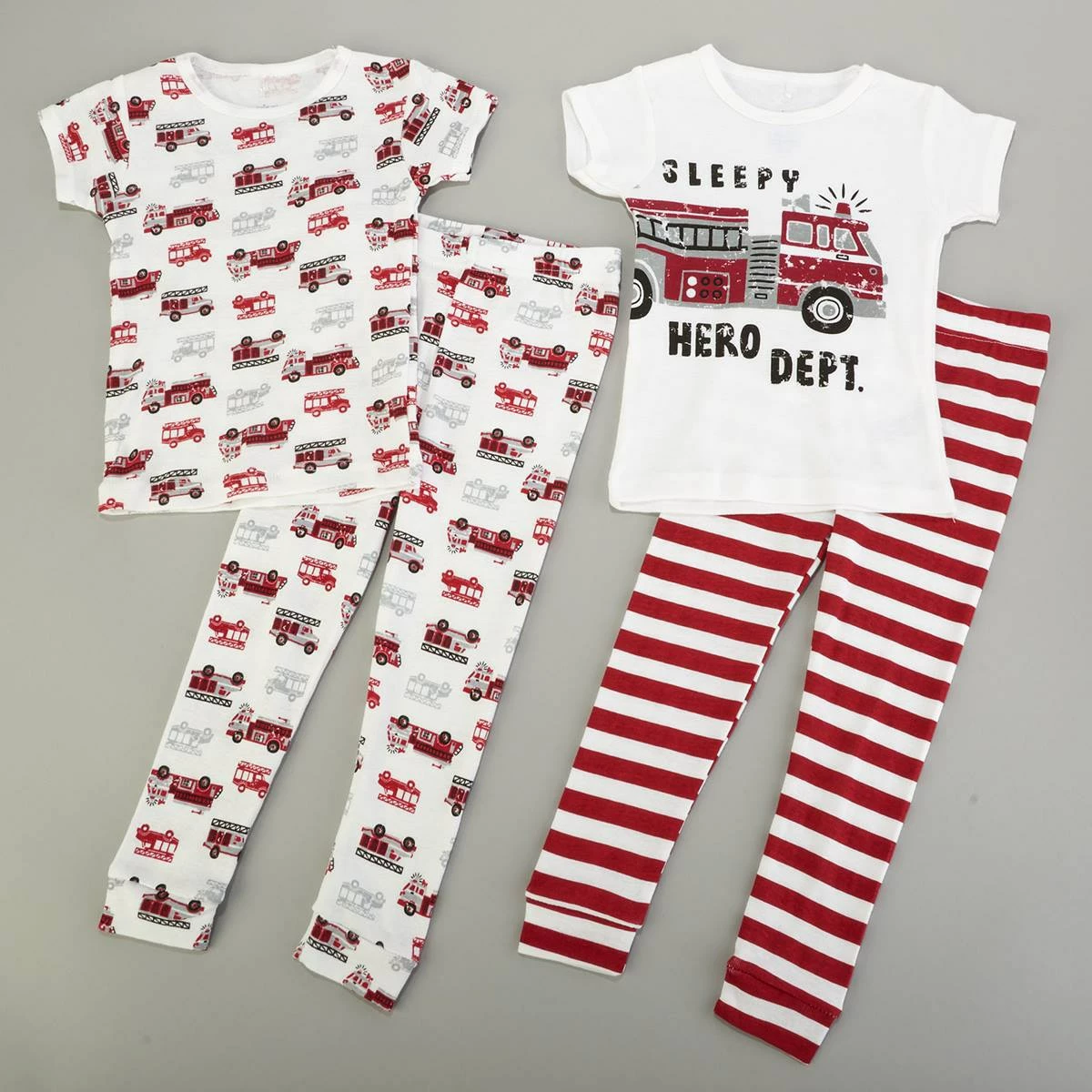 Pajamas Toddler Boy Cutie Pie 4pc. Short Sleeve Fire Truck Pajama Set 3 Pajamas Toddler Boy Cutie Pie 4pc. Short Sleeve Fire Truck Pajama Set