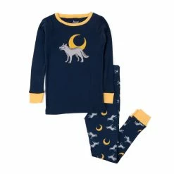Pajamas Toddler Boy Leveret Cotton Howling Wolf Pajama Set -Nautica Sales Store ec890164 81c8 4d58 908b 2a442f18ac03