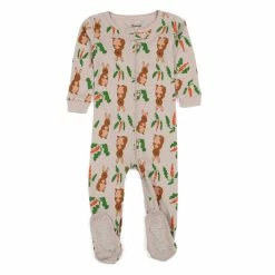 Toddler Boy Leveret Rabbit Print Footie Pajamas