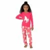 Pajamas Girls Leveret Unicorn Fleece Pajama Set