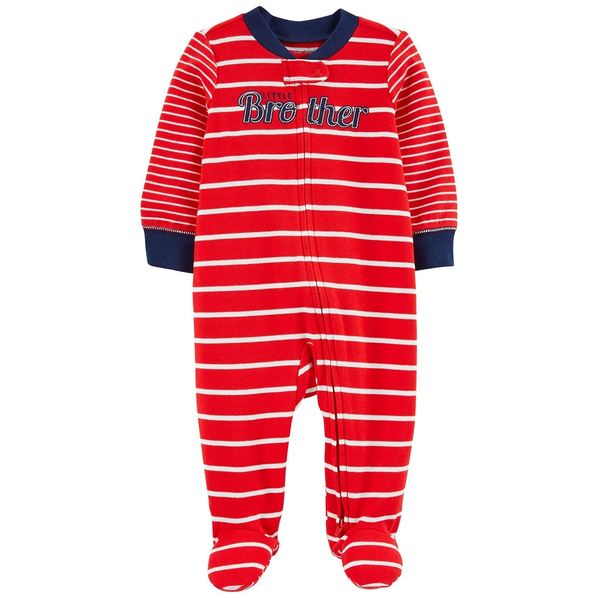 Pajamas Baby Boy (NB-9M) Carter’s® Lil Brother Stripeed Sleeper 3 Pajamas Baby Boy (NB-9M) Carter’s® Lil Brother Stripeed Sleeper