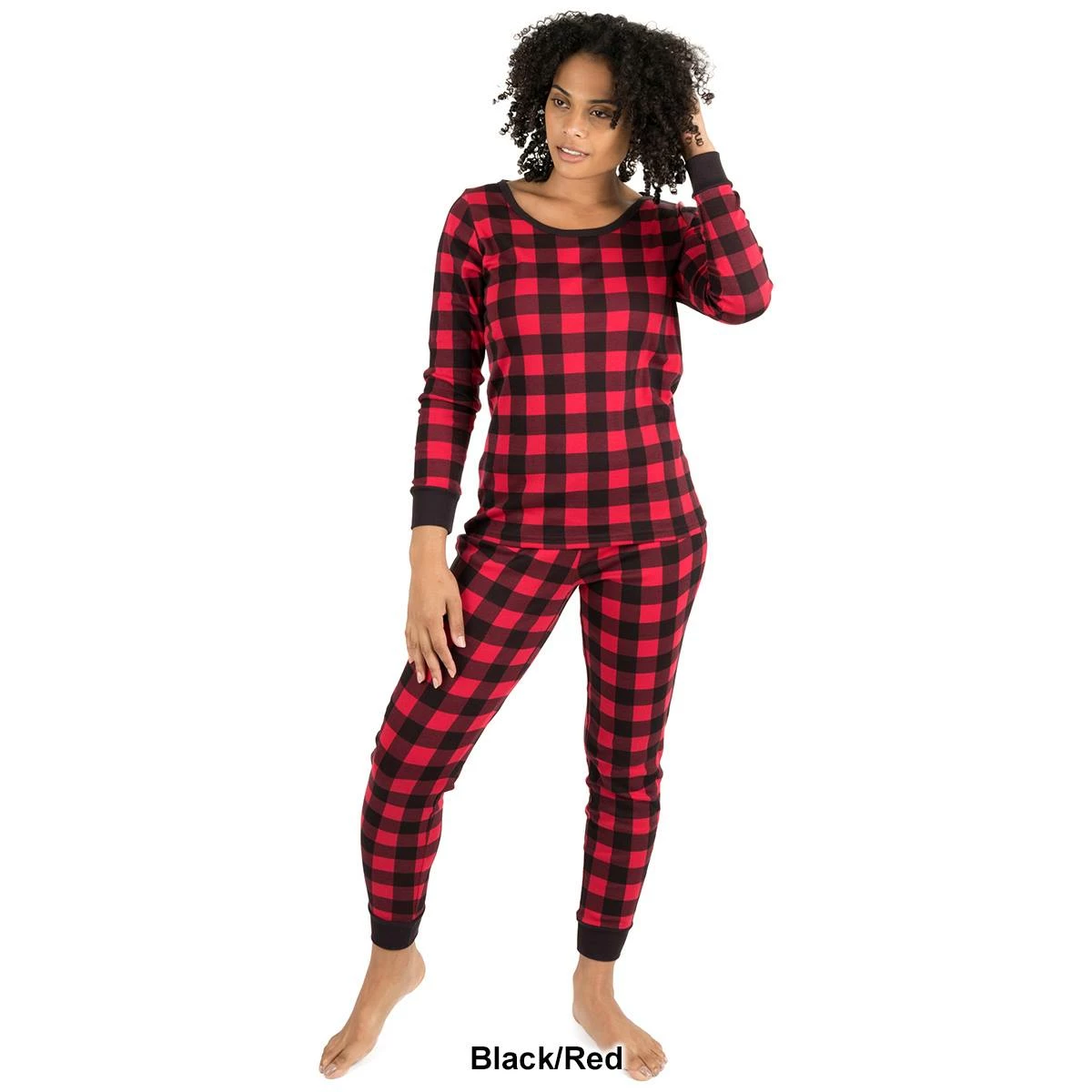 Pajamas Womens Leveret Plaid Cotton Pajama Set 6 Pajamas Womens Leveret Plaid Cotton Pajama Set - Image 4