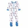 Baby (NB-24M) Leveret Menorah Print Footie Pajamas